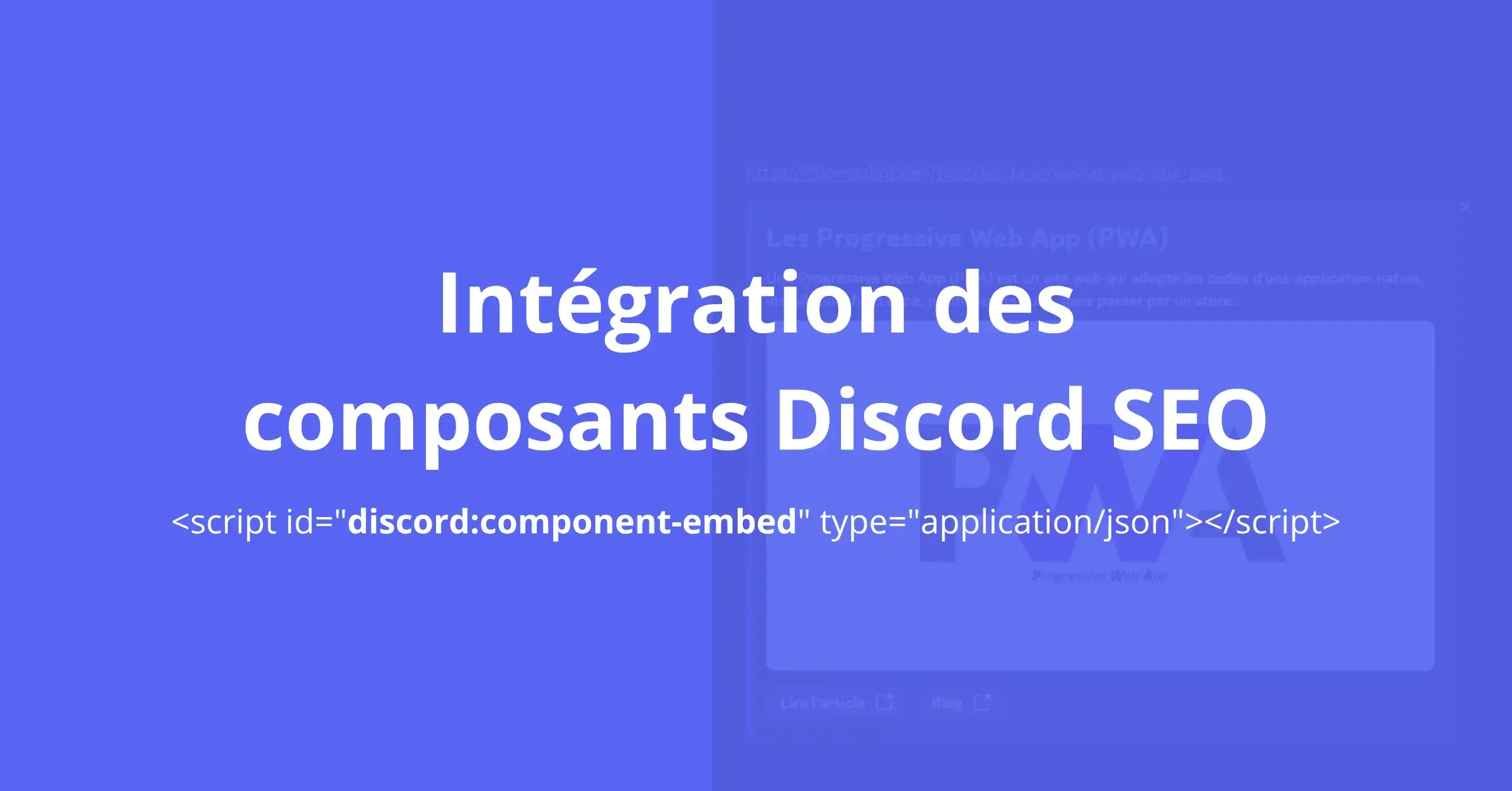 Intégrer les composants SEO sur Discord