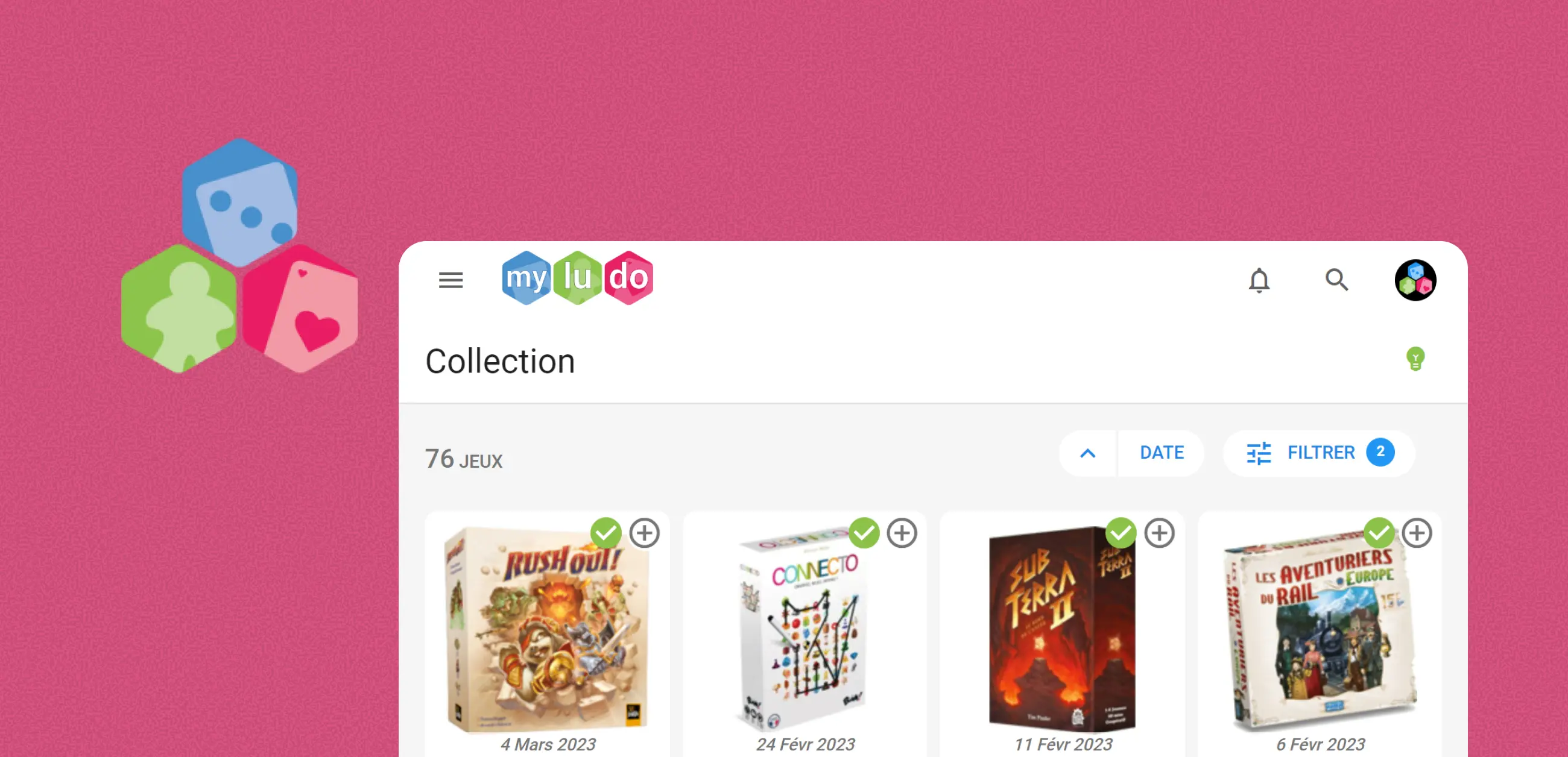 Logo de Myludo, un site pour organiser sa collection de jeux de société