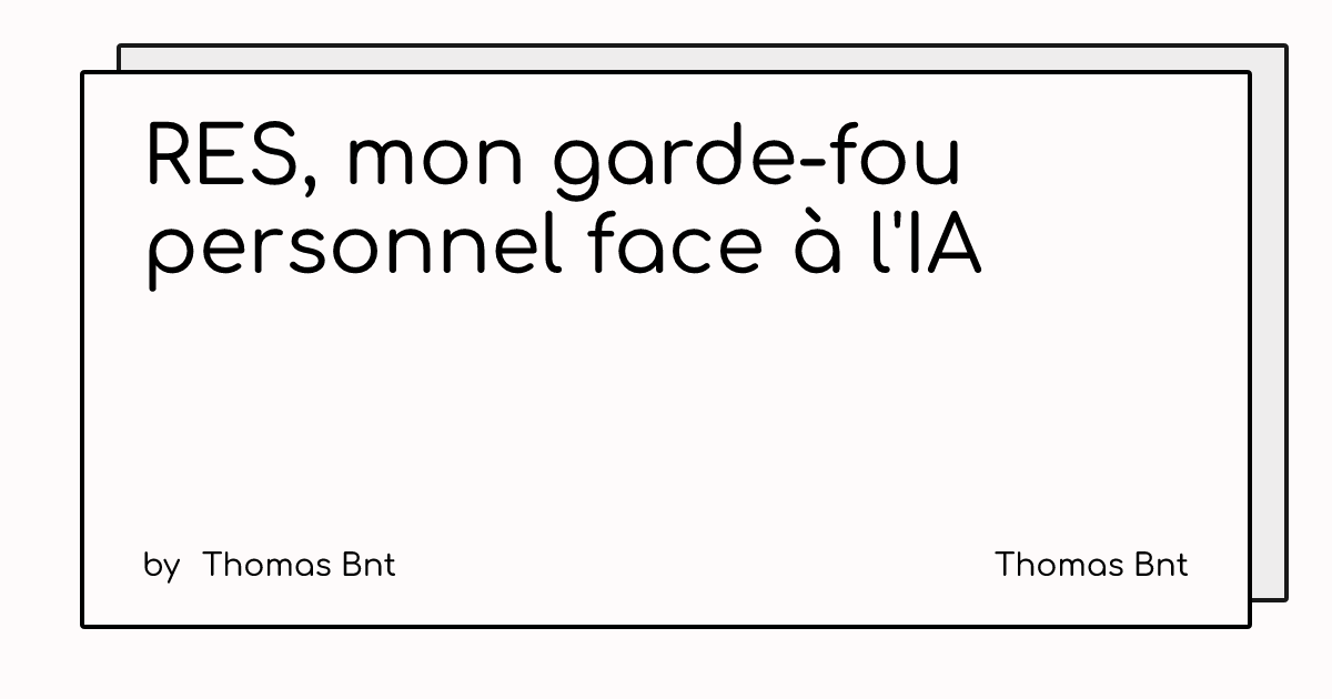 Une conversation avec une IA où chaque réponse commence par le mot RES en gras